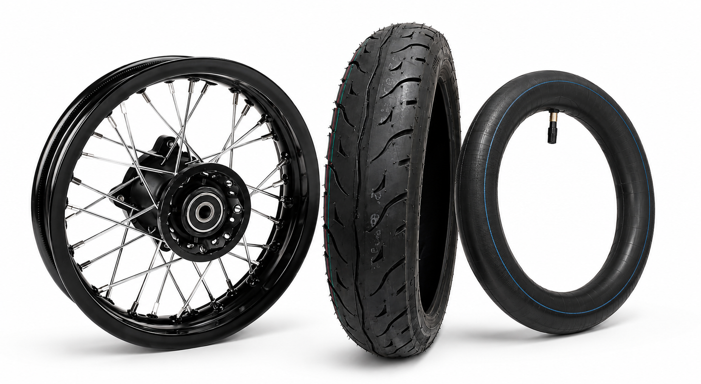 14/14in Supermoto Wheel Set