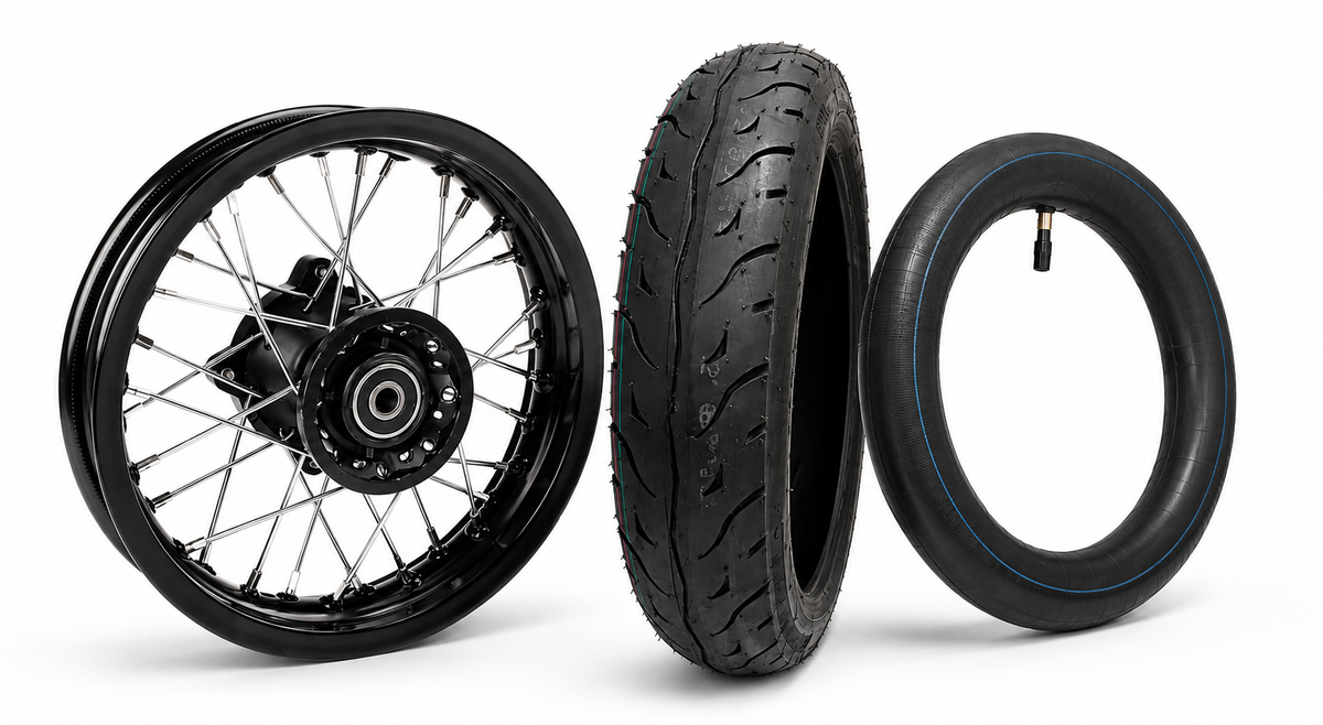 14/14in Supermoto Wheel Set