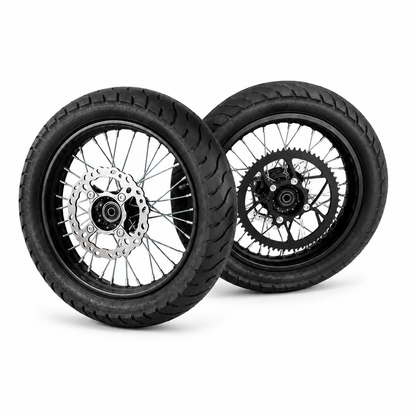 14/14in Supermoto Wheel Set