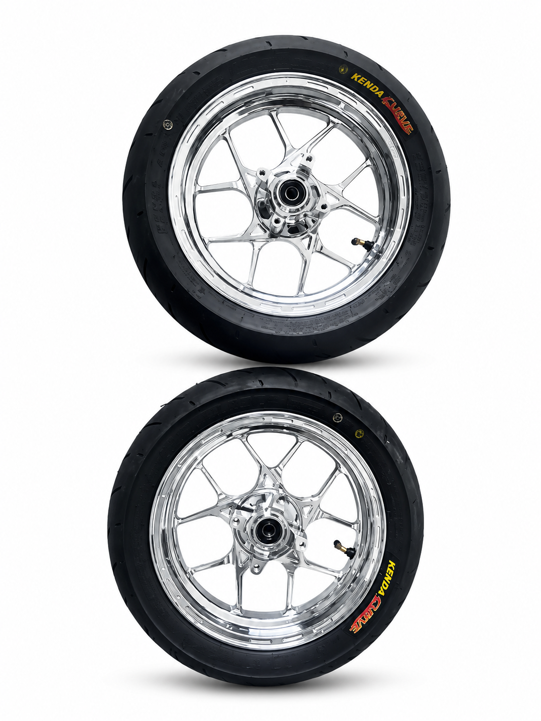 NEW Chrome CNC Wheel Set