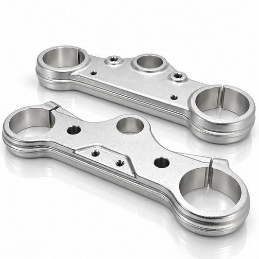 Chrome CNC Triple Clamps