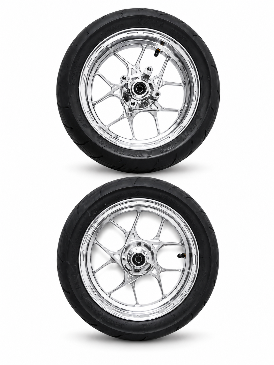 NEW Chrome CNC Wheel Set