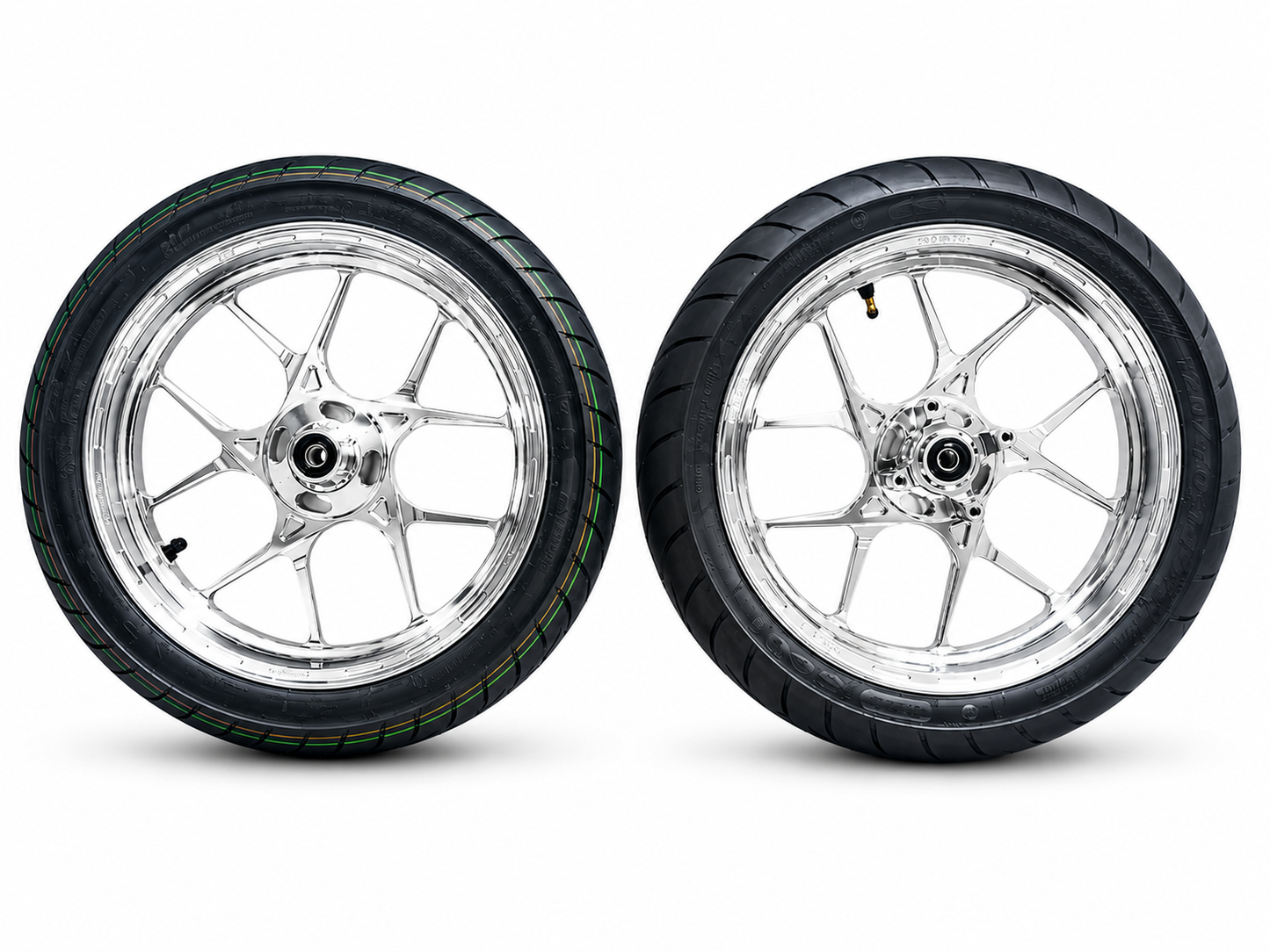 NEW Chrome CNC Wheel Set