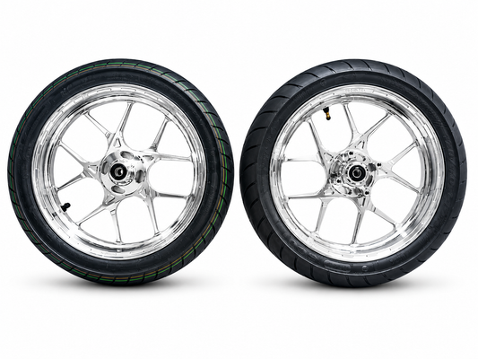 NEW Chrome CNC Wheel Set