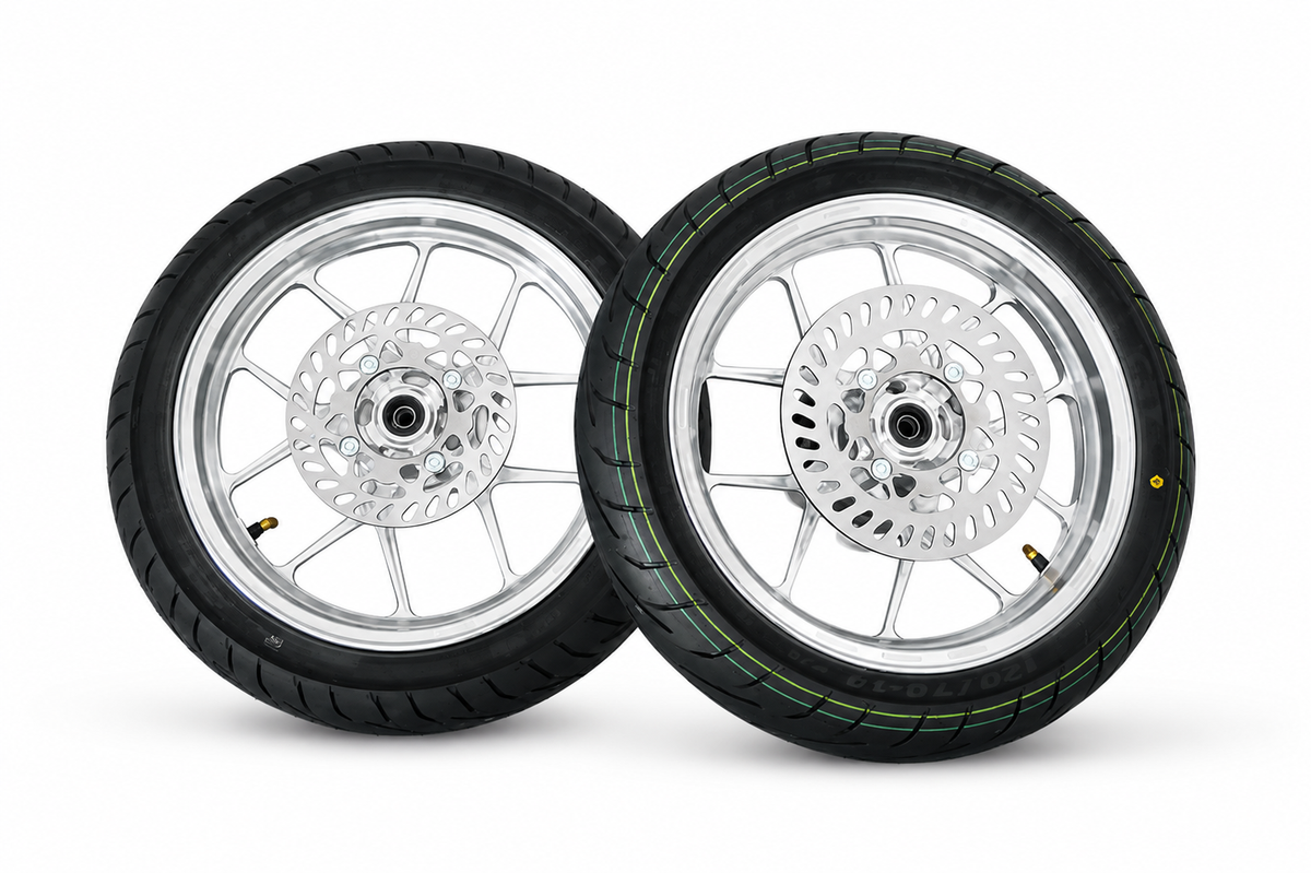 NEW Chrome CNC Wheel Set
