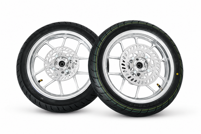 NEW Chrome CNC Wheel Set