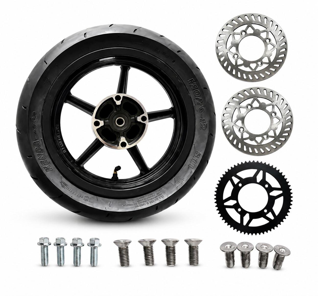 12” Supermoto Wheel Set Kit