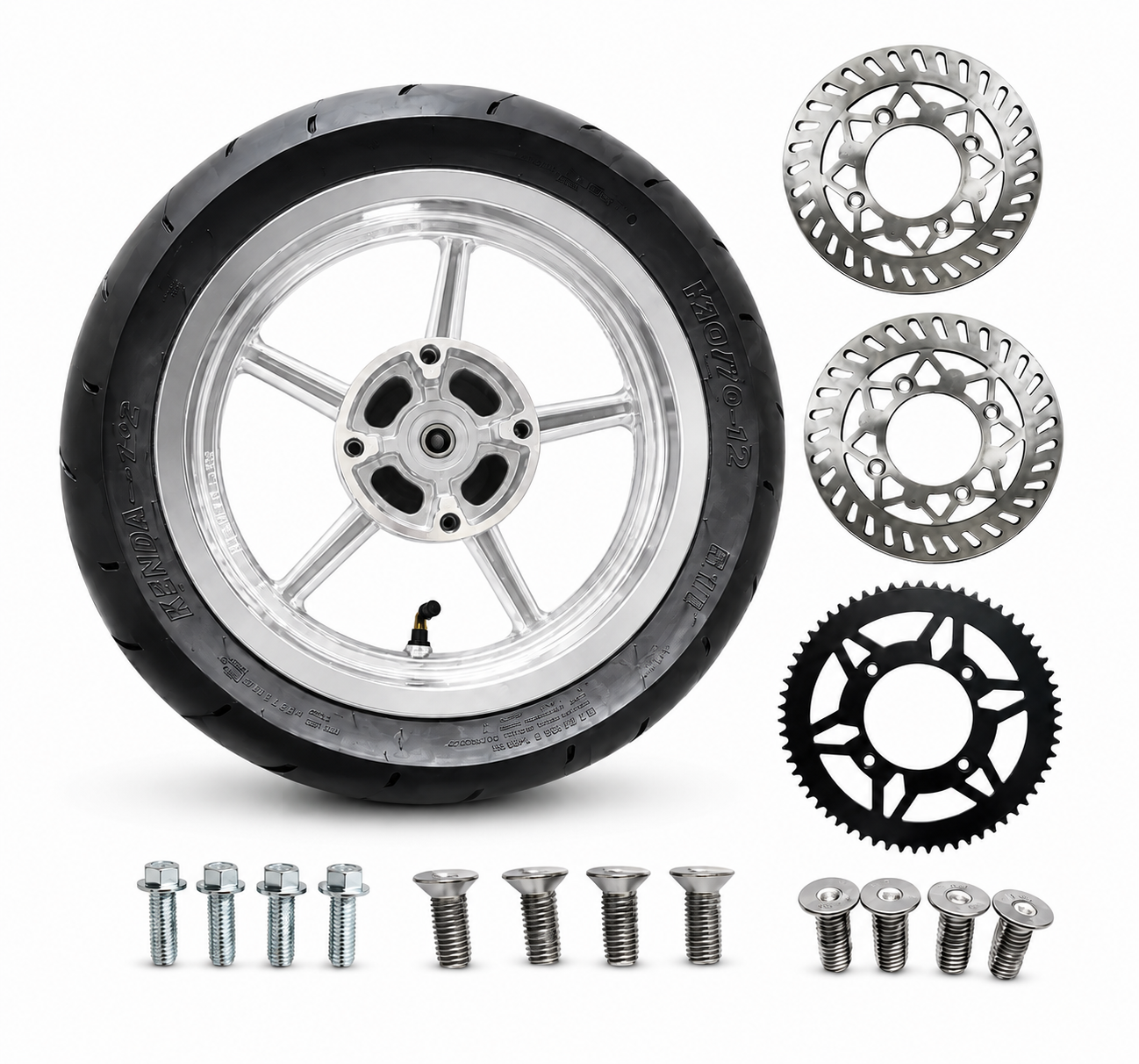 12” Supermoto Wheel Set Kit