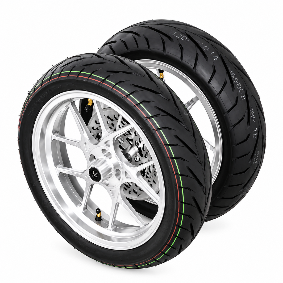 NEW Chrome CNC Wheel Set